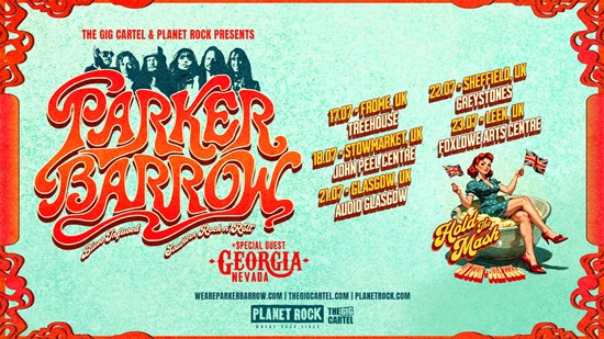 Poster for Parker Barrow July 2026 tour