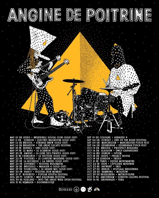 Angine de Poitrine 2026 tour poster